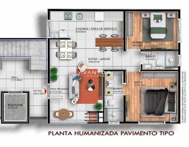 Apartamento com 2 quartos à venda no Residencial Carol, em Nossa Senhora de Lourdes, Santa Maria/RS — foto 11 de 11