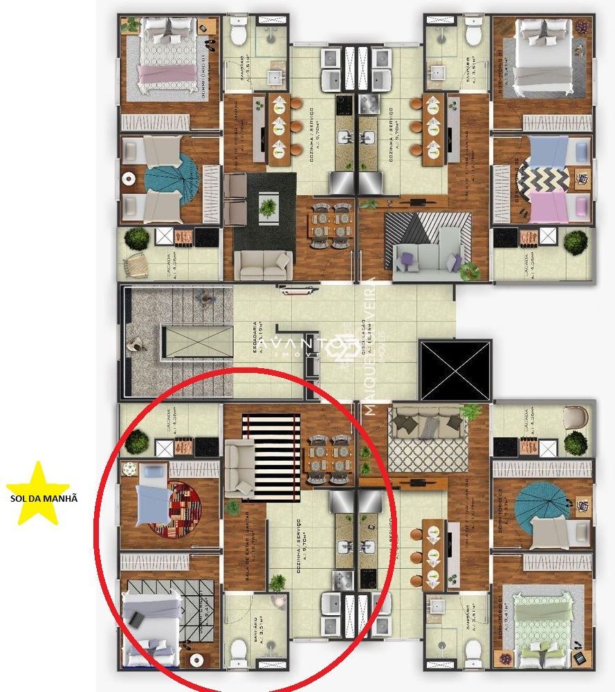 Apartamento com 2 quartos à venda no Residencial Morada do leste, em Camobi, Santa Maria/RS — foto 4 de 17