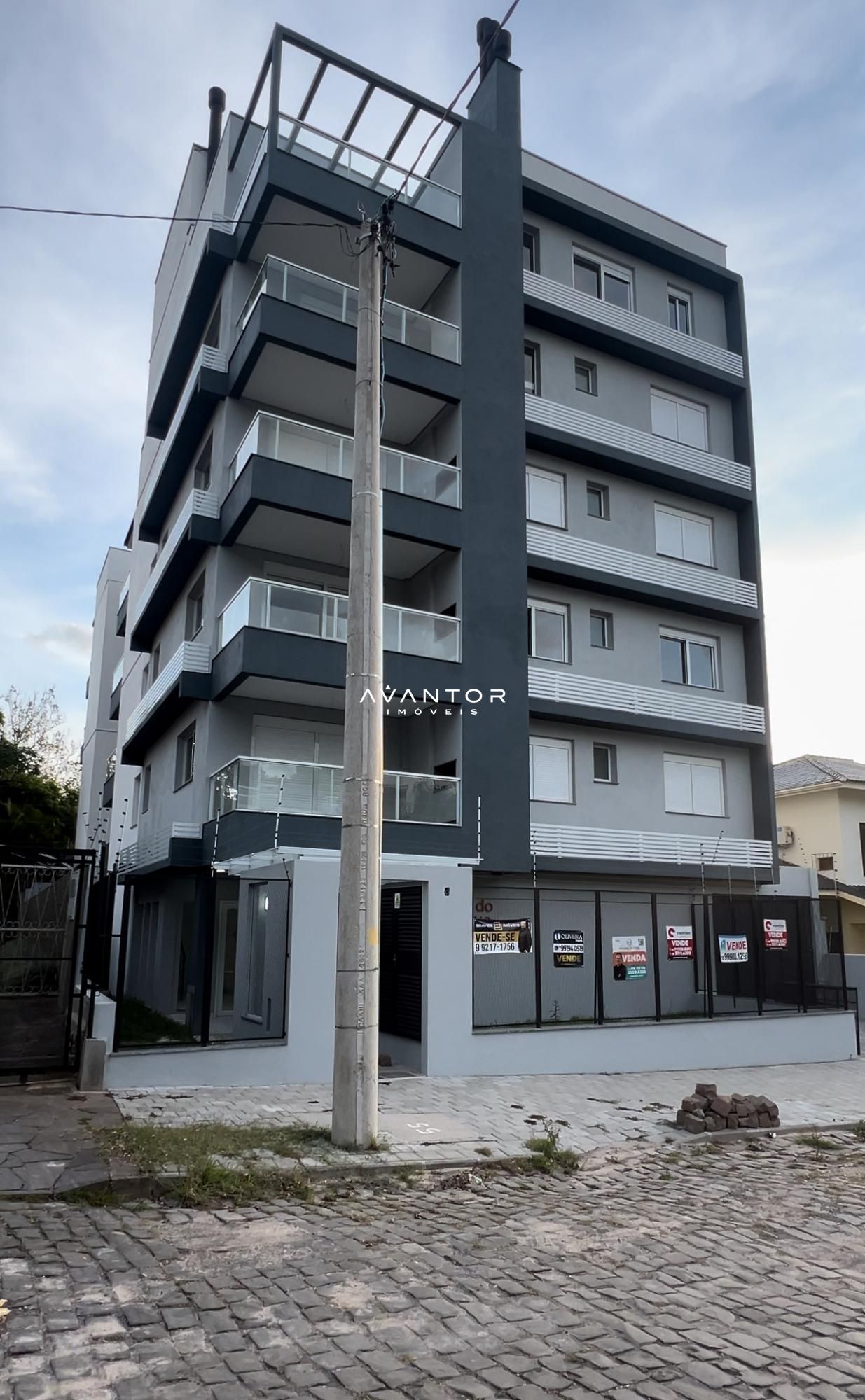 Fachada — Apartamento com 2 quartos à venda no Residencial Vista do Bosque, em Nossa Senhora de Lourdes, Santa Maria/RS
