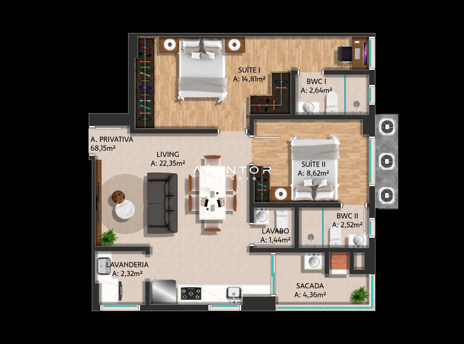 Apartamento com 2 quartos à venda no Bravie Residence, em Morretes - Zona 3, Itapema/SC — foto 8 de 10