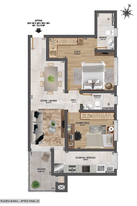 Apartamento com 2 quartos à venda no Residencial São Carlos, em Centro, Santa Maria/RS — foto 11 de 15