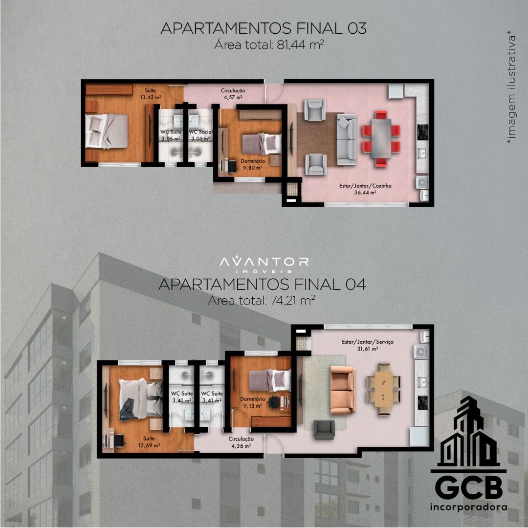 Apartamento com 2 quartos à venda no Legatto 111, em Nossa Senhora Medianeira, Santa Maria/RS — foto 3 de 5