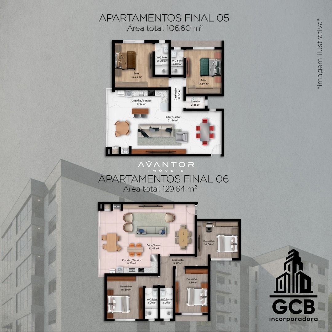 Apartamento com 3 quartos à venda no Legatto 111, em Nossa Senhora Medianeira, Santa Maria/RS — foto 4 de 5