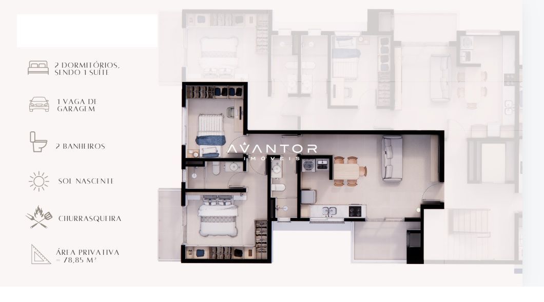 Apartamento com 2 quartos à venda no Residencial Vista do Bosque, em Nossa Senhora de Lourdes, Santa Maria/RS — foto 14 de 14