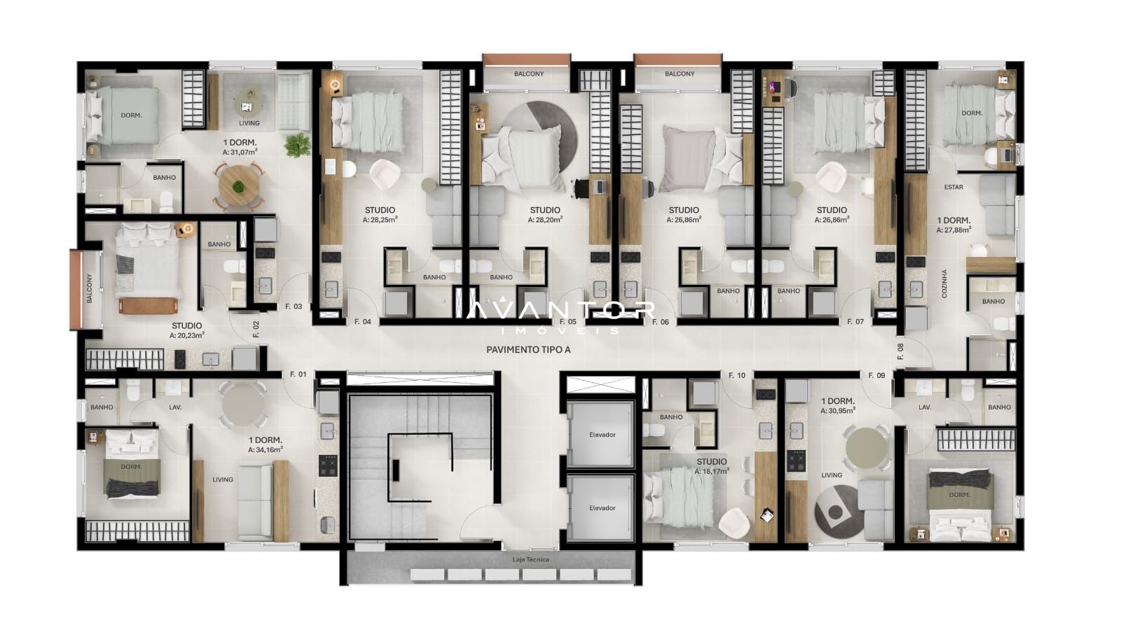 Apartamento com 1 quarto à venda no Residencial Verso, em Nossa Senhora das Dores, Santa Maria/RS — foto 10 de 10