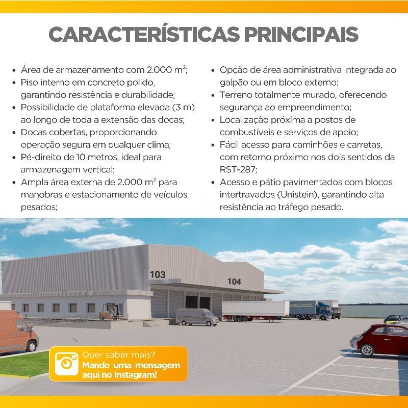 Pavilhão com 1 sala para alugar em Camobi, Santa Maria/RS — foto 2 de 2
