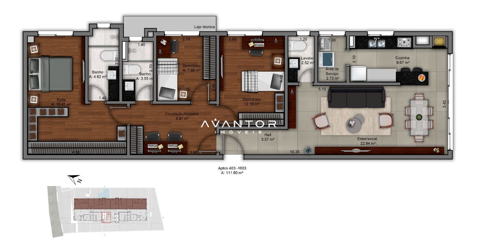 Apartamento com 3 quartos à venda no Residencial Marques Da Rocha, em Centro, Santa Maria/RS — foto 7 de 7