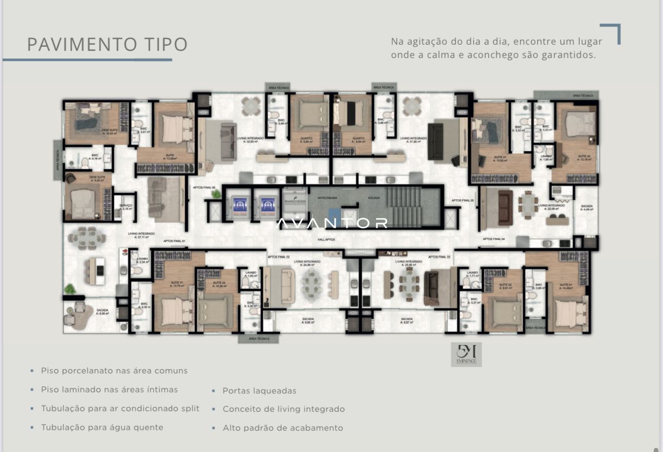 Apartamento com 2 quartos à venda no SkyPark Tower, em Perequê, Porto Belo/SC — foto 10 de 10