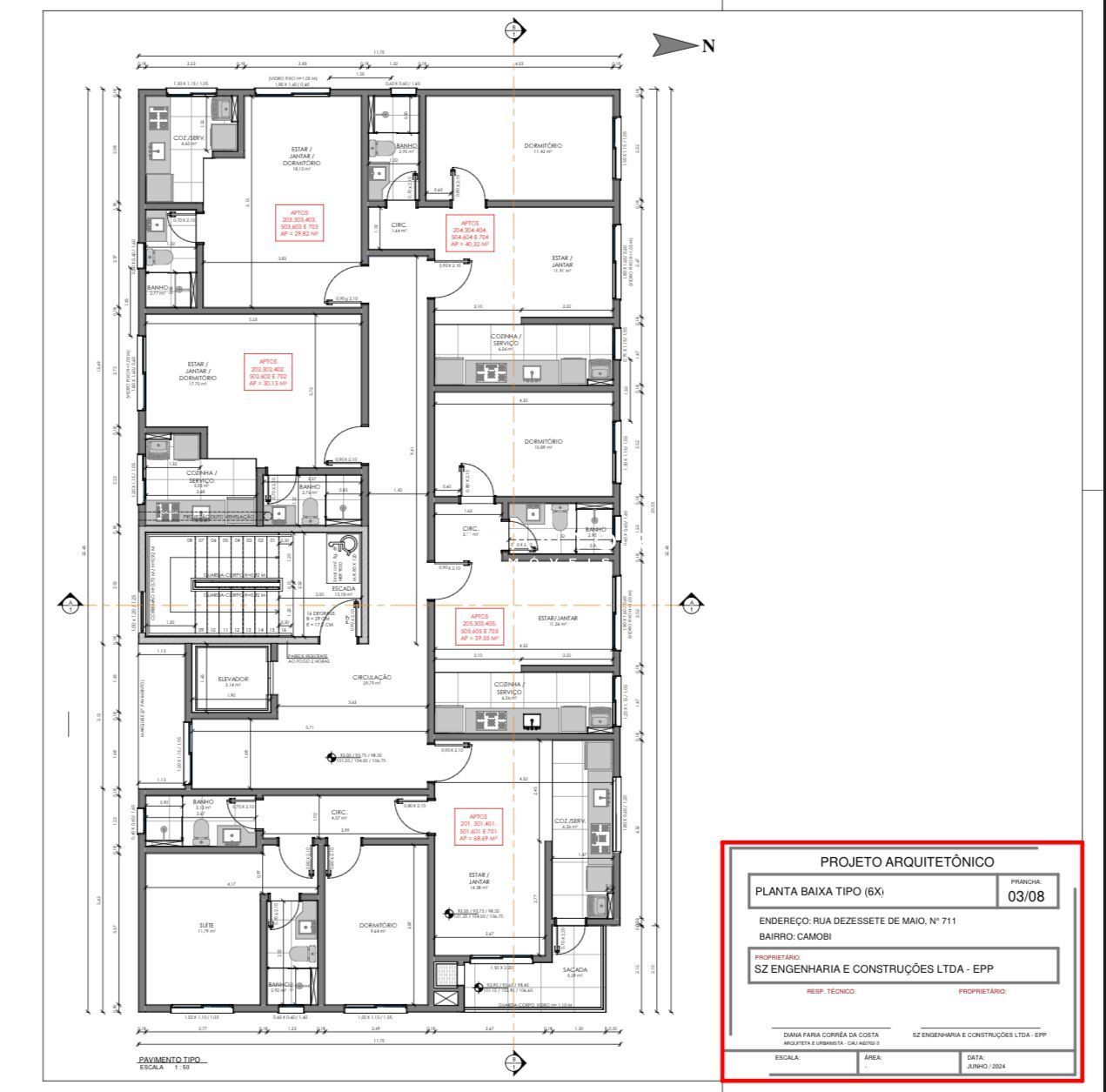 Apartamento com 2 quartos à venda no Edificio Residencial Vó Lourdes, em Camobi, Santa Maria/RS — foto 2 de 2