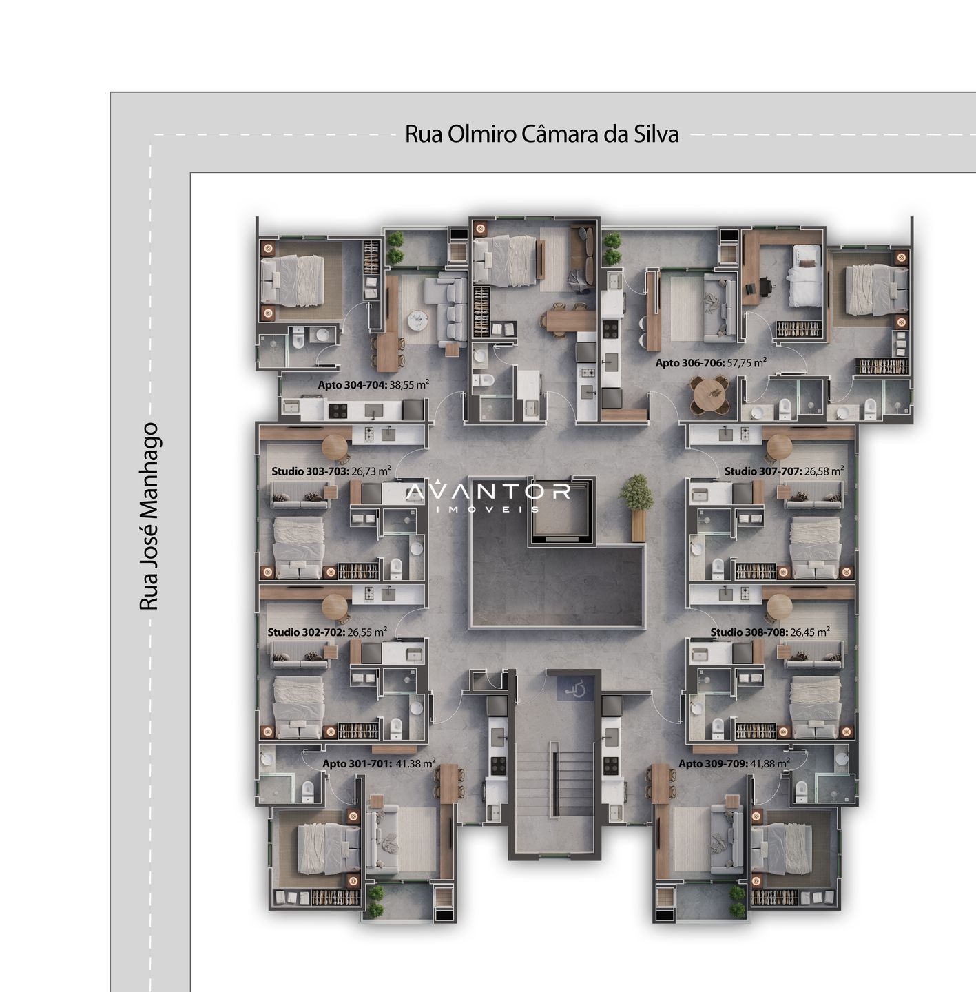 Apartamento com 1 quarto à venda no Residencial Trebbiano, em Camobi, Santa Maria/RS — foto 20 de 20