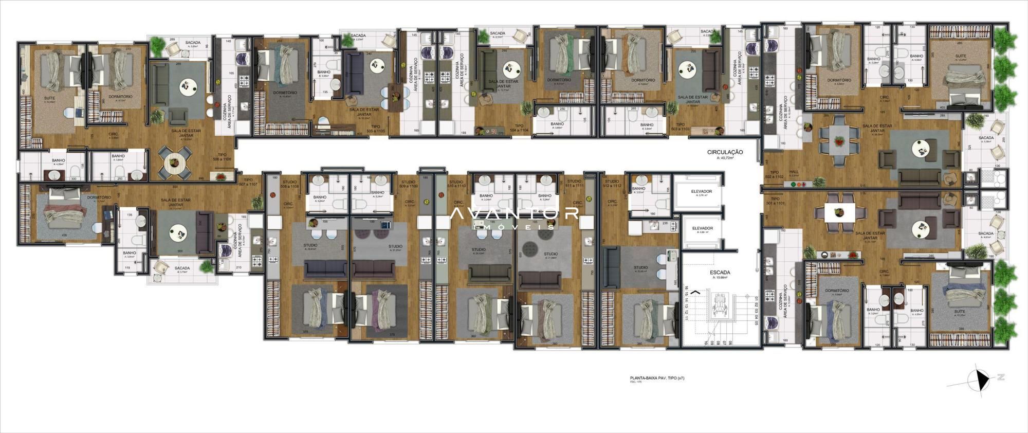 Apartamento com 1 quarto à venda no Zion Living Generantions, em Nossa Senhora das Dores, Santa Maria/RS — foto 31 de 31