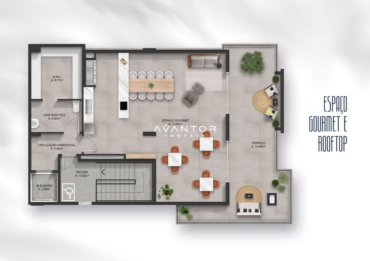 Apartamento com 3 quartos à venda no Avenue Residence, em Duque de Caxias, Santa Maria/RS — foto 3 de 4
