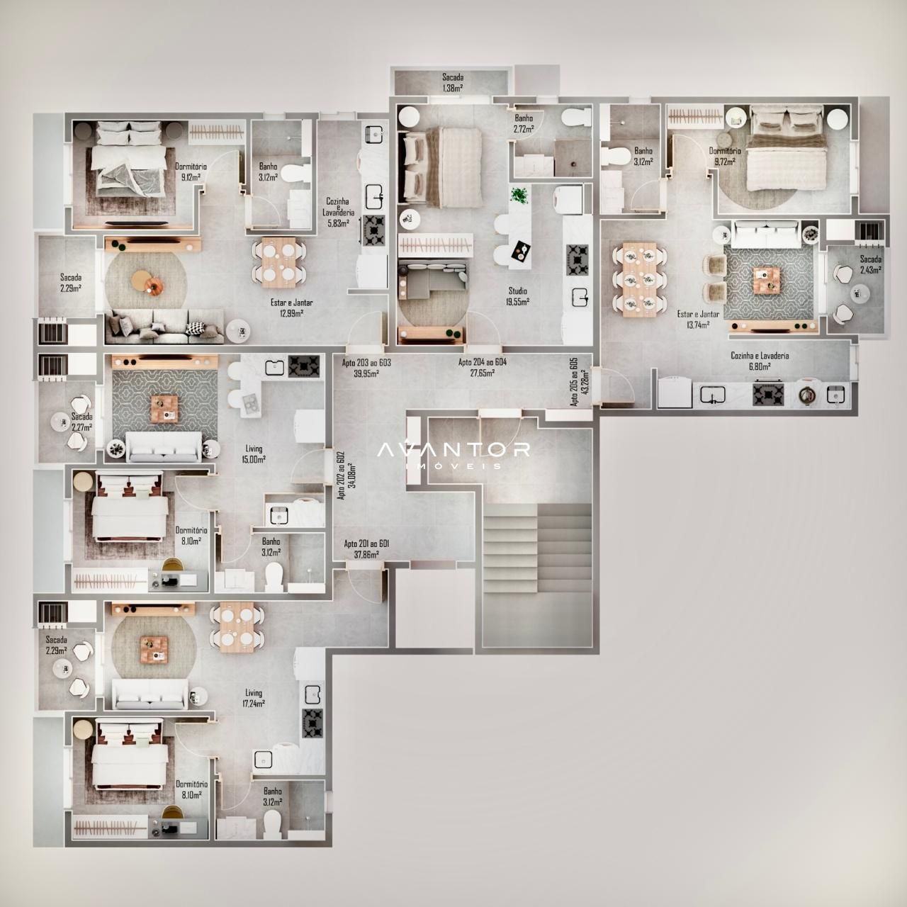 Apartamento com 1 quarto à venda no Lumia, em Camobi, Santa Maria/RS — foto 2 de 3