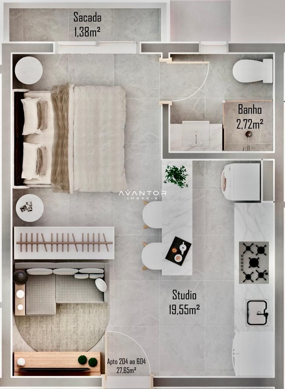 Apartamento com 1 quarto à venda no Lumia, em Camobi, Santa Maria/RS — foto 3 de 3