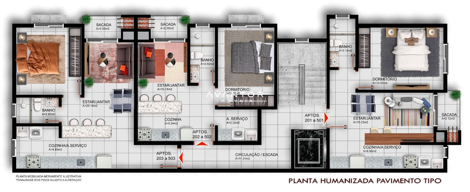 Apartamento com 1 quarto à venda no Residencial São Roque, em Camobi, Santa Maria/RS — foto 6 de 7